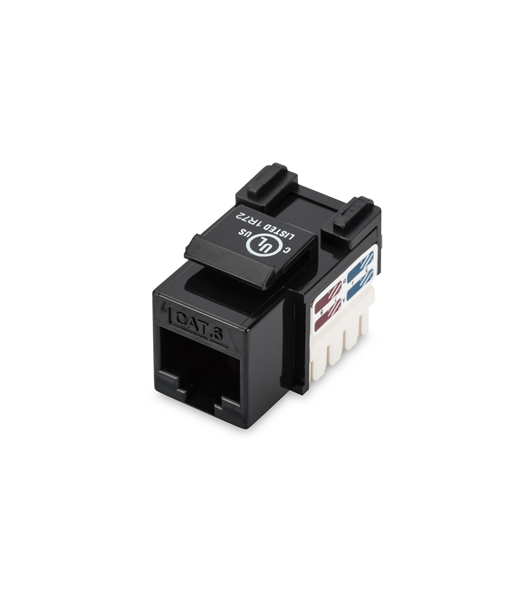 Digitus Class E CAT 6 Keystone Jack DN-93601 Unshielded RJ45 to LSA, Black