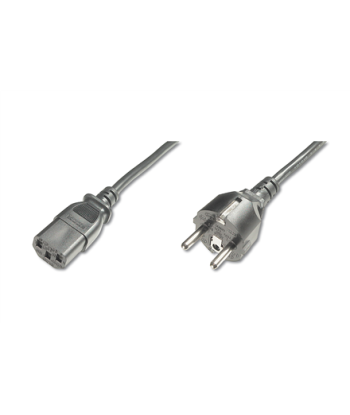Digitus Power Cord, Schuko (CEE 7/7) - C13 M/F, H05VVF3G 0.75qmm 1.2 m, Black
