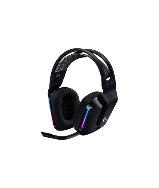 Belaides Žaidimu ausines Logitech G733, LIGHTSPEED, RGB, Juodos Logitech