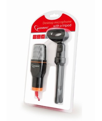 Gembird Desktop microphone with a tripod MIC-D-03 Built-in microphone, 3.5 mm, Black