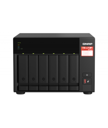 QNAP 6-Bay QTS and QuTS hero NAS TS-673A-8G Up to 6 HDD/SSD Hot-Swap, Ryzen V1500B Quad-Core, Processor frequency 2.2 GHz, 8 GB