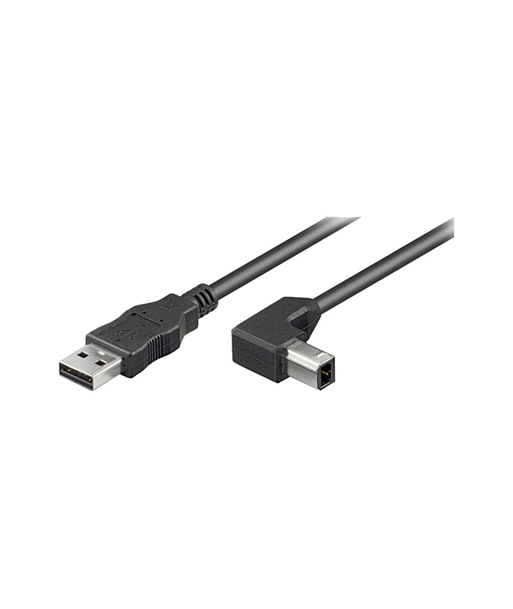 Goobay USB 2.0 Cable, 90° Angled, Black Goobay USB 2.0 Cable, 90° Angled, Black