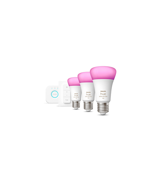 Philips Hue WCA Starter Kit 9W A60 E27 3pcs, Bridge, Switch