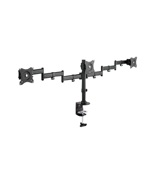 DIGITUS Universal Triple Monitor Stand with Clamp Mount Digitus DIGITUS Universal Triple Monitor Stand with Clamp Mount Digitus