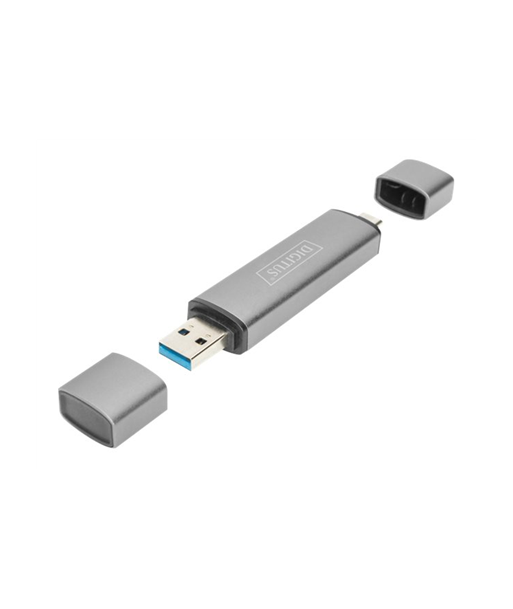 DIGITUS Dual Card Reader Hub USB-C / USB 3.0, OTG Digitus DIGITUS Dual Card Reader Hub USB-C / USB 3.0, OTG Digitus