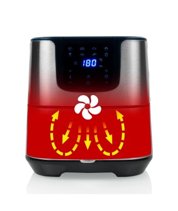 Аэрофритюрница Princess Digital Deluxe XXL 182060 Power 1700 W Capacity 5.5 L Black/Stainless Steel