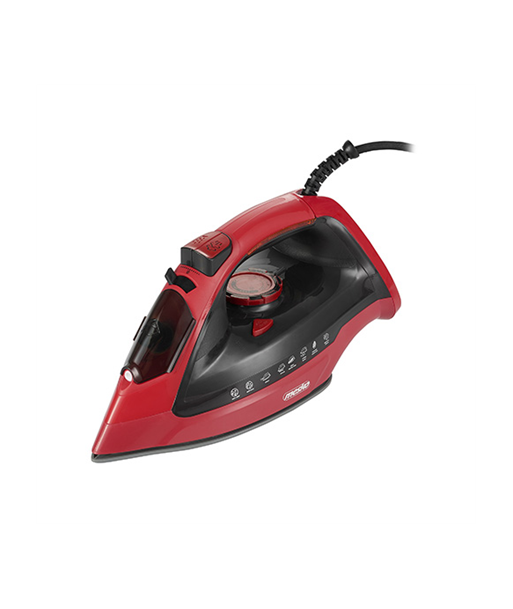 Auru triikraud Mesko Iron MS 5031, 2400 W, Continuous steam 40 g/min, Steam boost performance 70 g/min, Red/Black