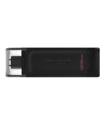 Kingston USB Flash Drive DataTraveler 70 128 GB, USB 3.2 Gen 1 Type-C, Black