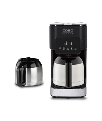 Caso Taste & Style Duo Thermo Design coffee maker with two insulated jugs, Capacity 10 cups, Black/Stainless Steel