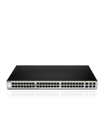 D-LINK DGS-1210-52, Gigabit Smart Switch with 48 10/100/1000Base-T ports and 4 Gigabit MiniGBIC (SFP) ports, 802.3x Flow
