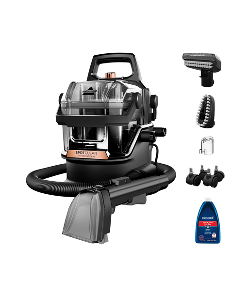 Bissell Portable Carpet and Upholstery Cleaner SpotClean HydroSteam Pro Corded operating Washing function 1000 W Black
