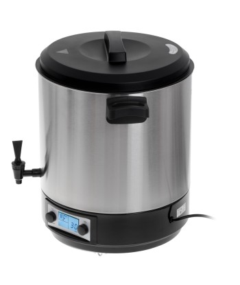 Adler AD 4496 Electric Pot/Cooker - 28L Stainless Steel/Black with Lid