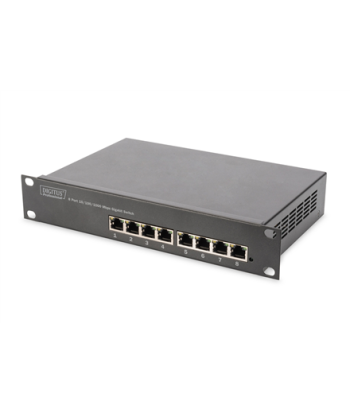 Digitus 8-port Gigabit Ethernet Switch DN-80114 10/100/1000 Mbps (RJ-45), Unmanaged, Rackmountable, Power supply type Internal