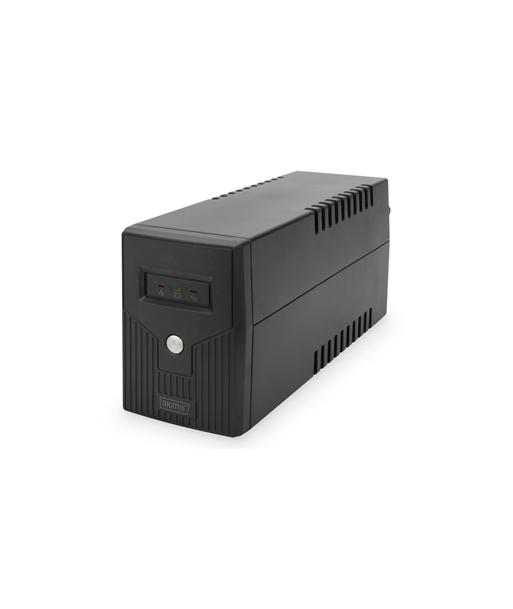 Digitus Line-Interactive UPS DN-170063, 600VA, 360W, 1x 12V/7Ah battery, 2x CEE 7/7 outlet, 2x RJ-11, 1x USB 2.0 type B, LED