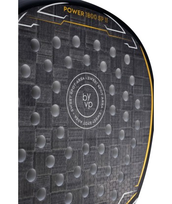 BYVP Padel Racket POWER 1800 II Black/White/Gold