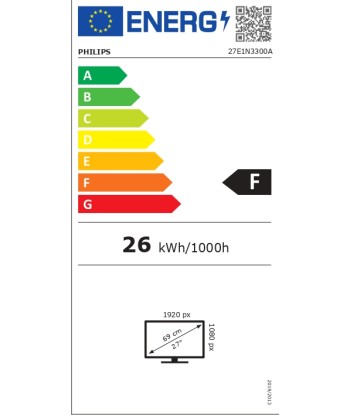 Philips USB-C Monitor 	27E1N3300A/00 27 ", IPS, FHD, 1920 x 1080, 16:9, 4 ms, 300 cd/m², Black, 75 Hz, HDMI ports quantity 1