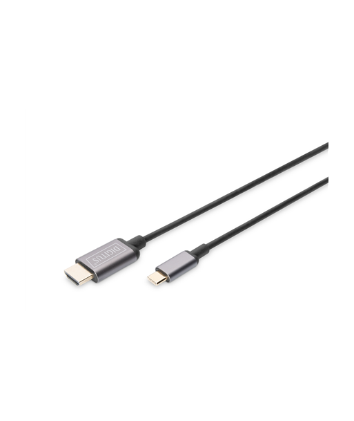 Digitus USB Type-C to HDMI Adapter DA-70821 1.8 m, Black, USB Type-C Digitus USB Type-C to HDMI Adapter DA-70821 1.8 m, Black, USB Type-C