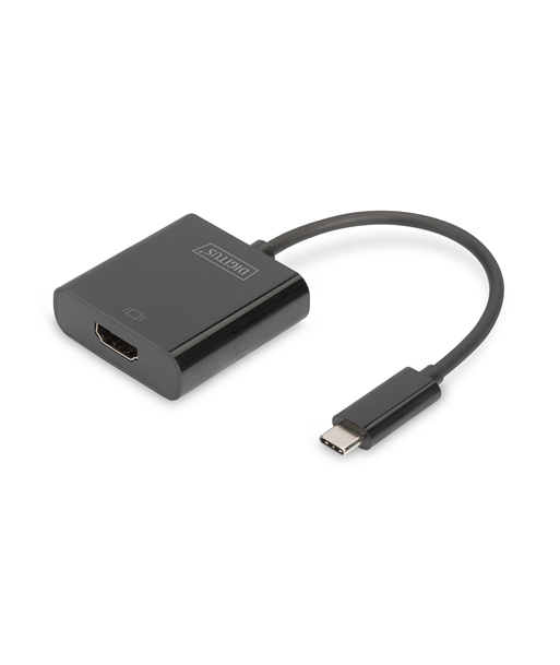 Digitus USB Type-C to HDMI Adapter DA-70852 0.15 m, Black, USB Type-C
