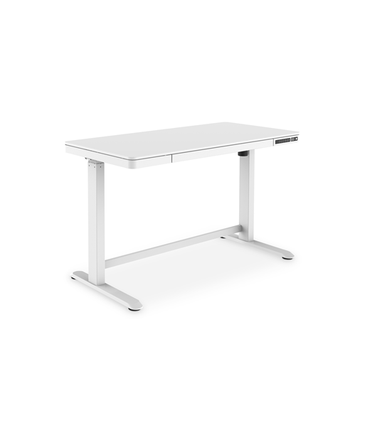 Electric Height Adjustable Desk, 72 - 121 cm, Maximum load weight 50 kg, Metal, White