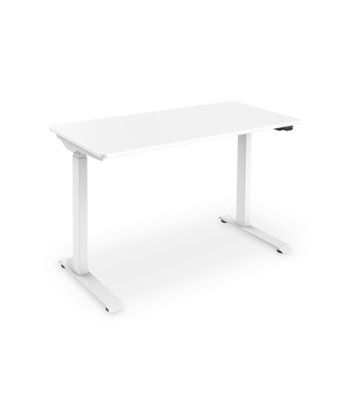 Digitus Electric height adjustable desk, 73 - 123 cm, Maximum load weight 50 kg, Metal, White