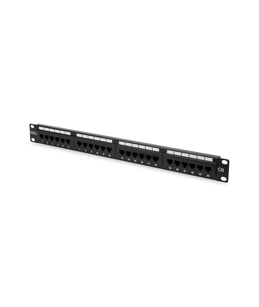 Digitus CAT 6 Patch Panel, 24-Port RJ45, 1U Digitus CAT 6 Patch Panel, 24-Port RJ45, 1U