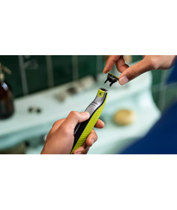 Philips QP440/50 OneBlade Replaceable blade, 4 pcs, Black/Green Philips