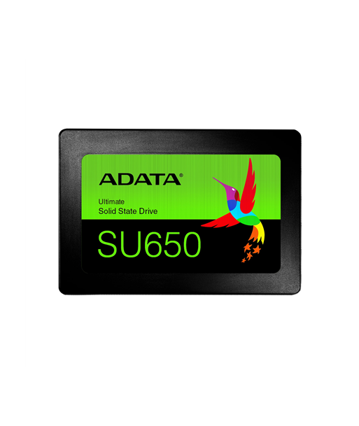 ADATA Ultimate SU650 512 GB, SSD form factor 2.5", SSD interface SATA 6Gb/s, Write speed 450 MB/s, Read speed 520 MB/s