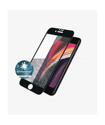Kaitseklaas PanzerGlass Apple, iPhone 6/6s/7/8/SE 2020, Hybrid glass, Black,
