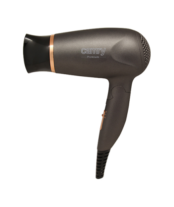 Camry CR 2261 Hair Dryer - 1400W, 2 Temperature Settings, Metallic Grey/Gold