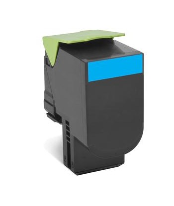 Lexmark 80C2HCE Cartridge, Cyan, 3000 pages
