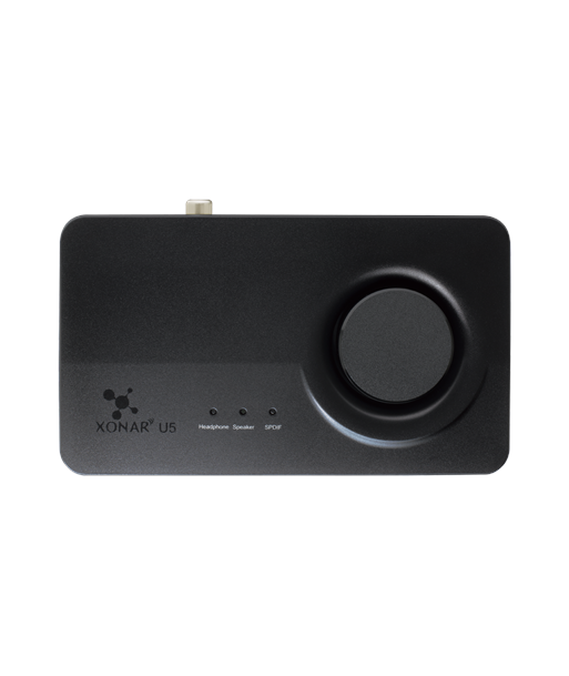 Asus Compact 5.1-channel USB sound card and headphone amplifier XONAR_U5 5.1-channels