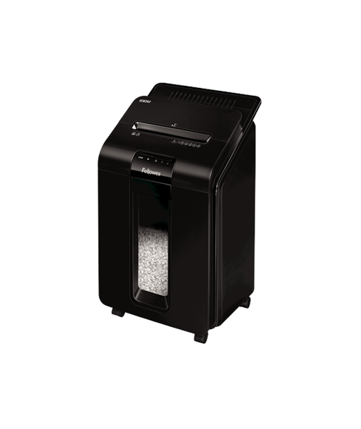 Fellowes AutoMAX 100M Mini-Cut Shredder: Effortless Shredding for Home & Office Fellowes AutoMAX 100M Mini-Cut Shredder: Effortless Shredding for Home & Office