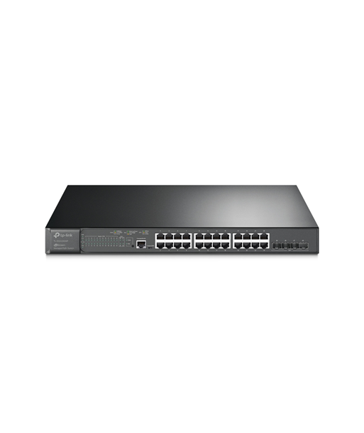 TP-LINK 24-Port Gigabit and 4-Port 10GE SFP+ L2+ Managed Switch with 24-Port PoE+ TL-SG3428XMP JetStream 10/100/1000 Mbps TP-LINK 24-Port Gigabit and 4-Port 10GE SFP+ L2+ Managed Switch with 24-Port PoE+ TL-SG3428XMP JetStream 10/100/1000 Mbps