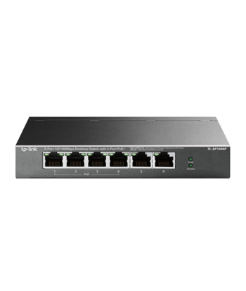 Switch TP-LINK TL-SF1006P Desktop/pedestal 6x10Base-T / 100Base-TX PoE+ ports 4 TL-SF1006P