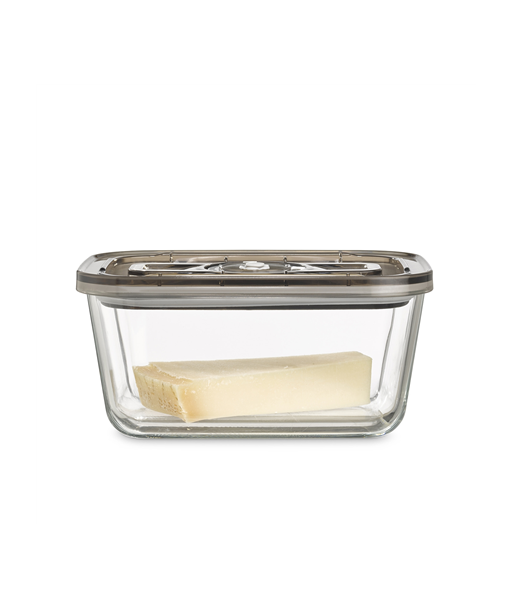 Caso VacuBoxx Eco L Glass vacuum container with plastic lid, 1.5 L
