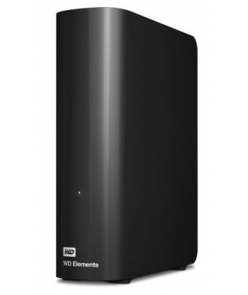External HDD WESTERN DIGITAL Elements Desktop 12TB USB 3.0 Black WDBWLG0120HBK-EESN
