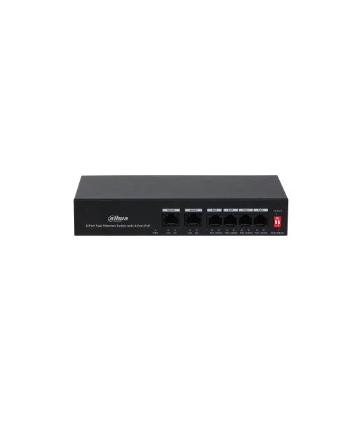 Switch DAHUA PFS3006-4ET-36 PoE ports 4 36 Watts DH-PFS3006-4ET-36 Switch DAHUA PFS3006-4ET-36 PoE ports 4 36 Watts DH-PFS3006-4ET-36