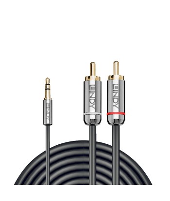 Lindy CROMO 3.5mm to 2x RCA Audio Cable - 2m