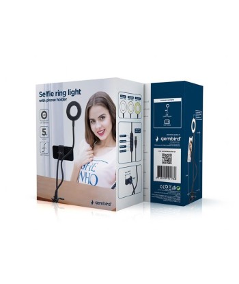 MOBILE ACC SELFIE RING&HOLDER/LED-RING4-PH-01 GEMBIRD