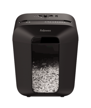 Fellowes Powershred LX50 Black, 17 L, Credit cards shredding, Cross-Cut Shredder, Paper handling standard/output 9 sheets per pa