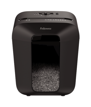 Fellowes Powershred LX41 Black, 17 L, Credit cards shredding, Mini-Cut Shredder, Paper handling standard/output 8 sheets per