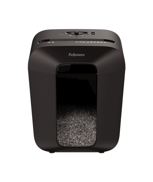 Fellowes Powershred LX41 Black, 17 L, Credit cards shredding, Mini-Cut Shredder, Paper handling standard/output 8 sheets per pas