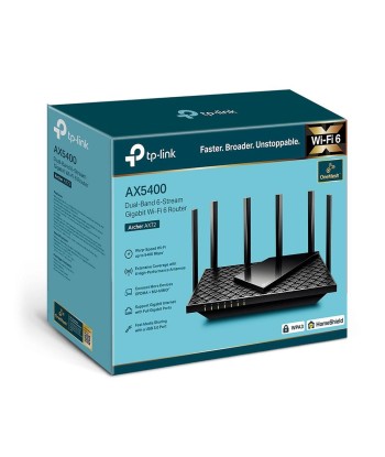 Wireless Router TP-LINK Wireless Router 5400 Mbps Wi-Fi 6 IEEE 802.11a IEEE 802.11 b/g IEEE 802.11n IEEE 802.11ac IEEE 802.11ax