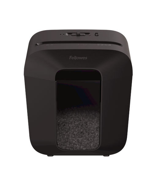 Fellowes Powershred LX25M Black, 11.5 L, Credit cards shredding, Mini-Cut Shredder, Paper handling standard/output 6 sheets per 
