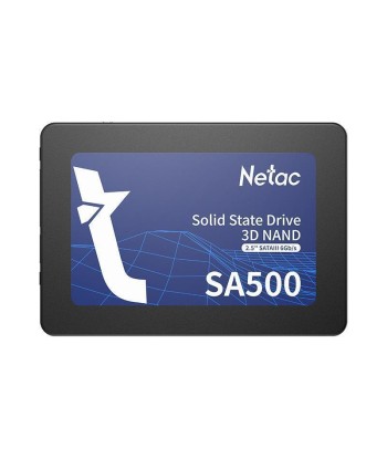 SSD NETAC SA500 512GB SATA 3.0 3D NAND Write speed 450 MBytes/sec Read speed 520 MBytes/sec 2,5" TBW 240 TB MTBF 1500000 hours