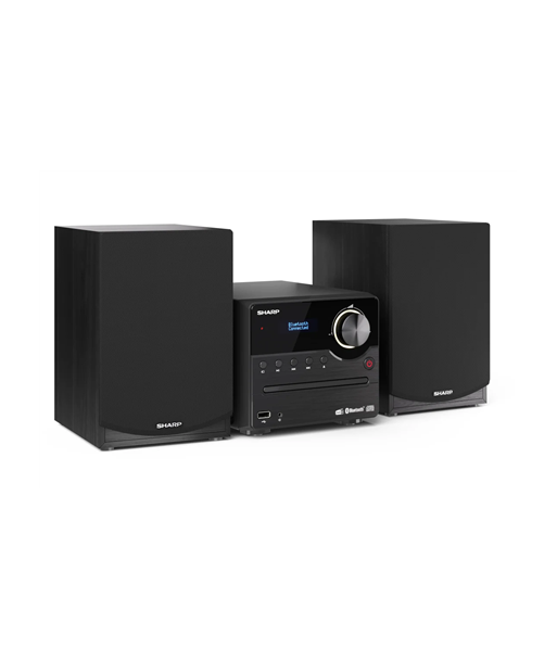 Sharp XL-B517D(BK) Hi-Fi Micro System, CD/FM/USB/Bluetooth v5.0, Aux-in, 45W, Black