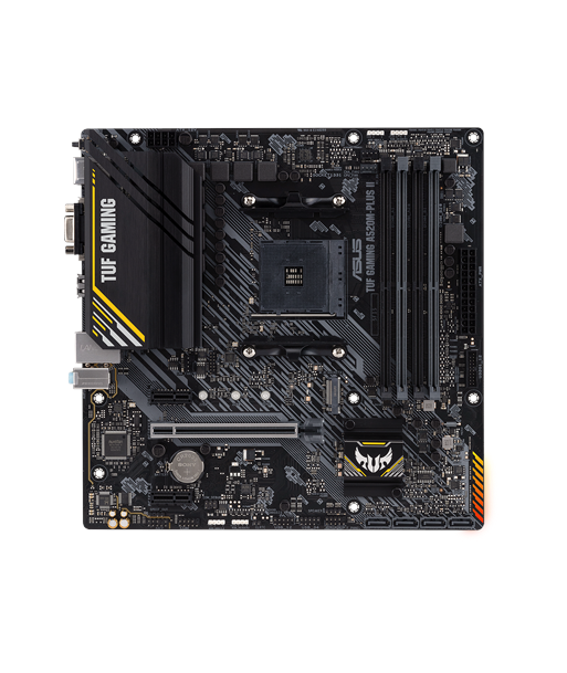 Asus TUF GAMING A520M-PLUS II Processor family AMD, Processor socket AM4, DDR4 DIMM, Memory slots 4, Supported hard disk drive