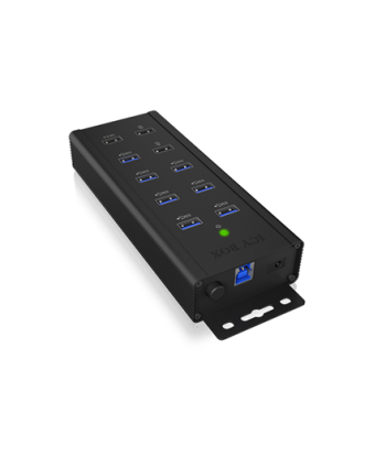 Raidsonic IB-HUB1703-QC3 7-pordiline Tööstuslik USB Hub - Must, 0.71m