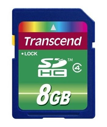 Transcend 8GB SDHC Class 4 Memory Card