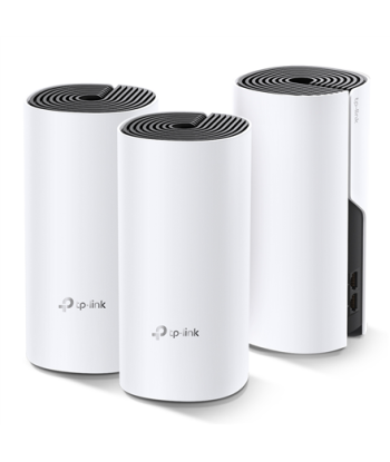 TP-LINK Whole Home Mesh Wi-Fi System Deco E4 (3-pack) 802.11ac, 867+300 Mbit/s, 10/100 Mbit/s, Ethernet LAN (RJ-45) ports 2
